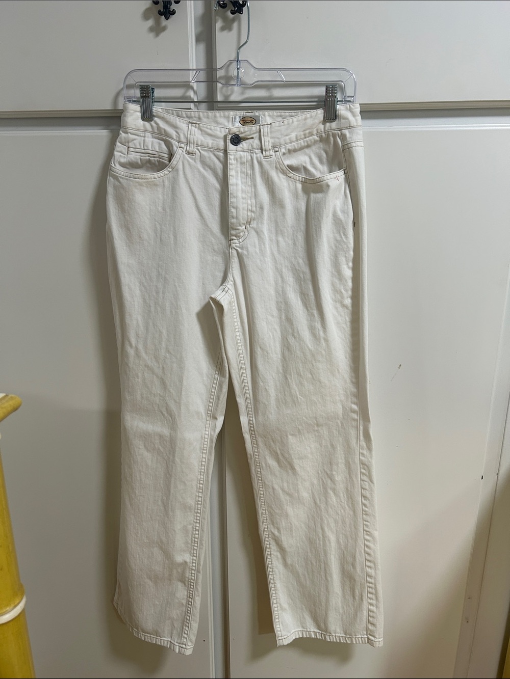 Talbots Vintage Y2K Cream Straight-Leg Jeans